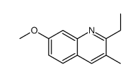 2-ethyl-3-methyl-7-methoxyquinoline Structure