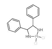 Platinum, dichloro(1,2-diphenyl-1,2-ethanediamine-N,N)-, (SP-4-2-(S-(R*,R*)))-结构式