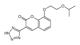 8-(2-propan-2-yloxyethoxy)-3-(2H-tetrazol-5-yl)chromen-2-one结构式