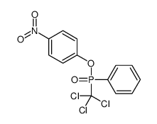 4-Nitrophenyl phenyl(trichloromethyl)phosphinate structure