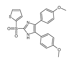 4,5-bis(4-methoxyphenyl)-2-thiophen-2-ylsulfonyl-1H-imidazole Structure