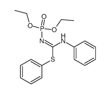 N2-(diethoxyphosphinyl)-N1,S-diphenylisothiourea结构式