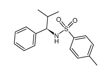 N-[(R)-2-methyl-1-phenylpropan-1-yl]-4-methylbenzenesulfonamide结构式
