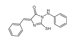 3-anilino-5-benzylidene-2-sulfanylideneimidazolidin-4-one Structure