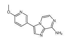 3-(6-methoxypyridin-3-yl)imidazo[1,2-a]pyrazin-8-amine Structure