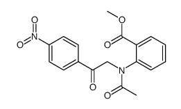 N-(acetil), N-(4-nitrofenacil)antranilato di metile结构式