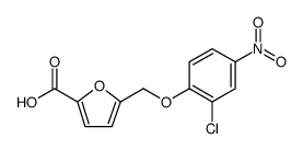 5-(2-CHLORO-4-NITRO-PHENOXYMETHYL)-FURAN-2-CARBOXYLIC ACID structure