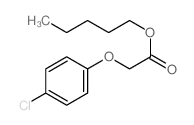 pentyl 2-(4-chlorophenoxy)acetate结构式