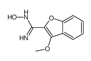 N'-hydroxy-3-methoxy-1-benzofuran-2-carboximidamide结构式