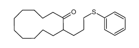 2-(3-(phenylthio)propyl)cyclododecan-1-one Structure