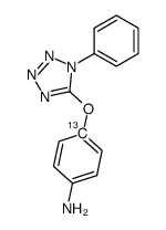 4-amino[1-13C]phenol 1-phenyl-5-tetrazolylether Structure
