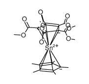 pentakis(methoxycarbonyl)pentamethylstannocene结构式