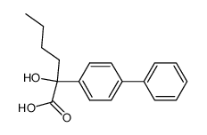 2-biphenyl-4-yl-2-hydroxy-hexanoic acid结构式