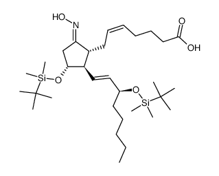 Bis(tert-butyldimethylsilyl)-PGE2 oxime Structure