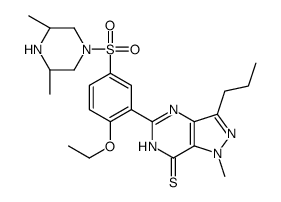 5-[5-[(3S,5R)-3,5-dimethylpiperazin-1-yl]sulfonyl-2-ethoxyphenyl]-1-methyl-3-propyl-4H-pyrazolo[4,3-d]pyrimidine-7-thione Structure