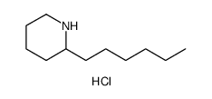 Piperidine, 2-hexyl-, hydrochloride结构式