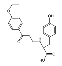 (2S)-2-[[3-(4-ethoxyphenyl)-3-oxopropyl]amino]-3-(4-hydroxyphenyl)propanoic acid结构式