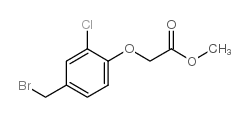 2-(4-(溴甲基)-2-氯苯氧基)乙酸甲酯结构式