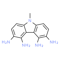 9H-Carbazole-3,4,5,6-tetramine,9-methyl- structure