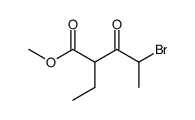 methyl 4-bromo-2-ethyl-3-oxopentanoate结构式