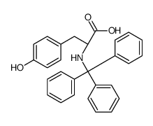 (2S)-3-(4-hydroxyphenyl)-2-(tritylamino)propanoic acid Structure