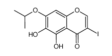 5,6-dihydroxy-3-iodo-7-isopropoxy-4H-chromen-4-one结构式