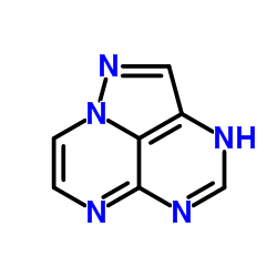 1H-Pyrazolo[4,5,1-de]pteridine (9CI) structure