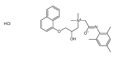 (2-hydroxy-3-naphthalen-1-yloxypropyl)-dimethyl-[2-oxo-2-(2,4,6-trimethylanilino)ethyl]azanium,chloride结构式