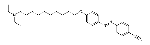 4-[[4-[10-(diethylamino)decoxy]phenyl]diazenyl]benzonitrile Structure