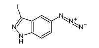 5-AZIDO-3-IODO-1H-INDAZOLE Structure