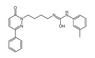 1-(3-methylphenyl)-3-[4-(6-oxo-3-phenylpyridazin-1-yl)butyl]urea结构式