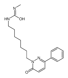 1-methyl-3-[7-(6-oxo-3-phenylpyridazin-1-yl)heptyl]urea Structure