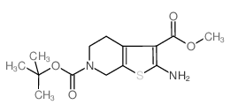 6-TERT-BUTYL 3-METHYL 2-AMINO-4,5-DIHYDROTHIENO[2,3-C]PYRIDINE-3,6(7H)-DICARBOXYLATE Structure