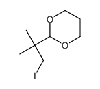 2-(1-iodo-2-methylpropan-2-yl)-1,3-dioxane Structure