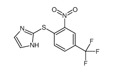 2-[2-nitro-4-(trifluoromethyl)phenyl]sulfanyl-1H-imidazole结构式