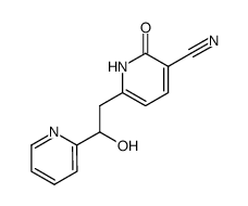 1,2-dihydro-6-<2-hydroxy-2-(2-pyridinyl)ethyl>-2-oxo-3-pyridinecarbonitrile结构式