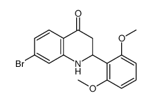 7-bromo-2-(2,6-dimethoxyphenyl)-2,3-dihydro-1H-quinolin-4-one Structure