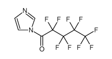 1-Pentanone, 2,2,3,3,4,4,5,5,5-nonafluoro-1-(1H-imidazol-1-yl)结构式