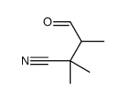 2,2,3-trimethyl-4-oxobutanenitrile Structure