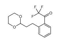 1-[2-[2-(1,3-dioxan-2-yl)ethyl]phenyl]-2,2,2-trifluoroethanone结构式