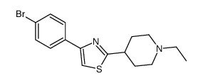 4-(4-bromophenyl)-2-(1-ethylpiperidin-4-yl)-1,3-thiazole结构式