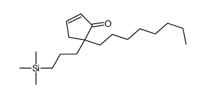5-octyl-5-(3-trimethylsilylpropyl)cyclopent-2-en-1-one Structure