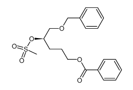 Benzoic acid (R)-5-benzyloxy-4-methanesulfonyloxy-pentyl ester结构式