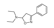 N,N-diethyl-3-phenyl-4,5-dihydro-1,2-oxazol-5-amine结构式