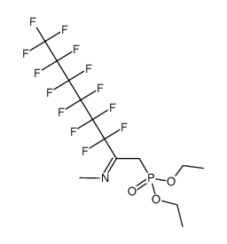 diethyl (3,3,4,4,5,5,6,6,7,7,8,8,8-tridecafluoro-2-(methylimino)octyl)phosphonate Structure