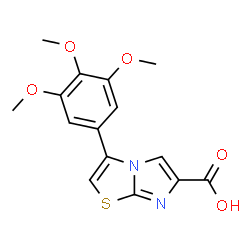 3-(3,4,5-TRIMETHOXYPHENYL)IMIDAZO[2,1-B]THIAZOLE-6-CARBOXYLIC ACID结构式
