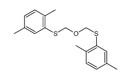 2-[(2,5-dimethylphenyl)sulfanylmethoxymethylsulfanyl]-1,4-dimethylbenzene Structure