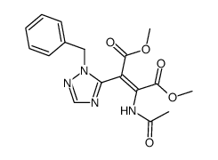 Dimethyl 1-(1'-phenylmethyl-1',2',4'-triazolyl)-2-butanedioate结构式