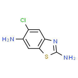 Benzothiazole, 2,6-diamino-5-chloro- (7CI)结构式