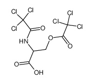 O,N-Bis-trichloracetyl-DL-serin Structure